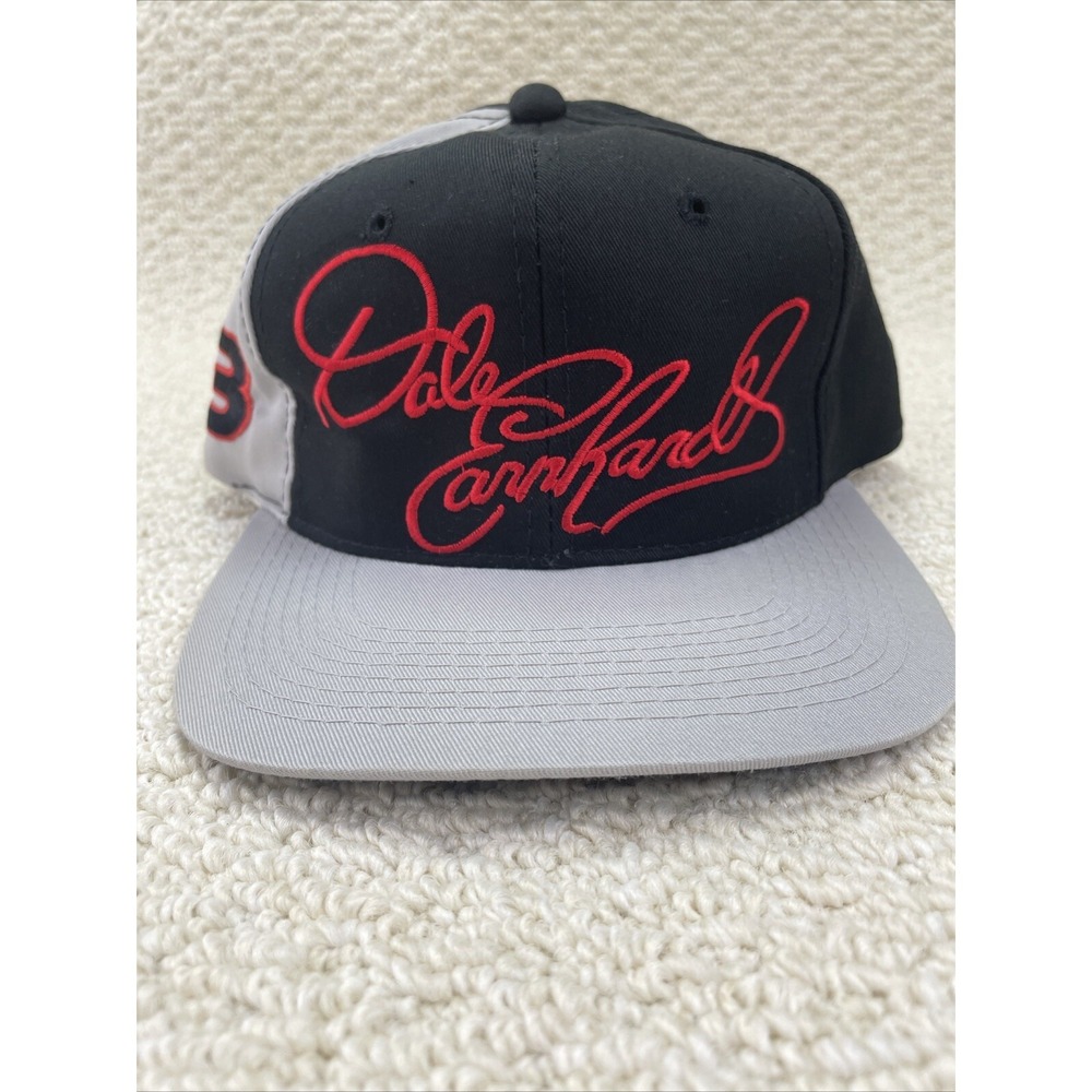 Sports Image Dale Earnhardt Hat Men OSFA Black Vintage 7x Winston Cup Champion